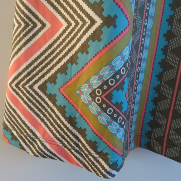 PRANA Ariel Athleisure Dress in Green Taos Southwestern Aztec Pickleball Sz XS - Picture 8 of 13